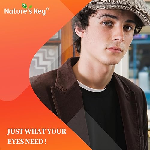 Miniatura 2 de Nature's Key Gomitas de luteína de 12 mg con zeaxantina y vitamina A para niños y adultos  Suplemento de salud ocular y función cerebral  Sabor a