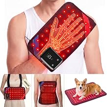 Cordless Red Light Therapy Gloves for Hands, 2-in-1 Hand Wrap &Therapy Pad
