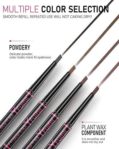 Miniatura 8 de Lápices de cejas para mujer, color marrón, YFulfill Brown para cejas, para Wonen, relleno marrón para rubias