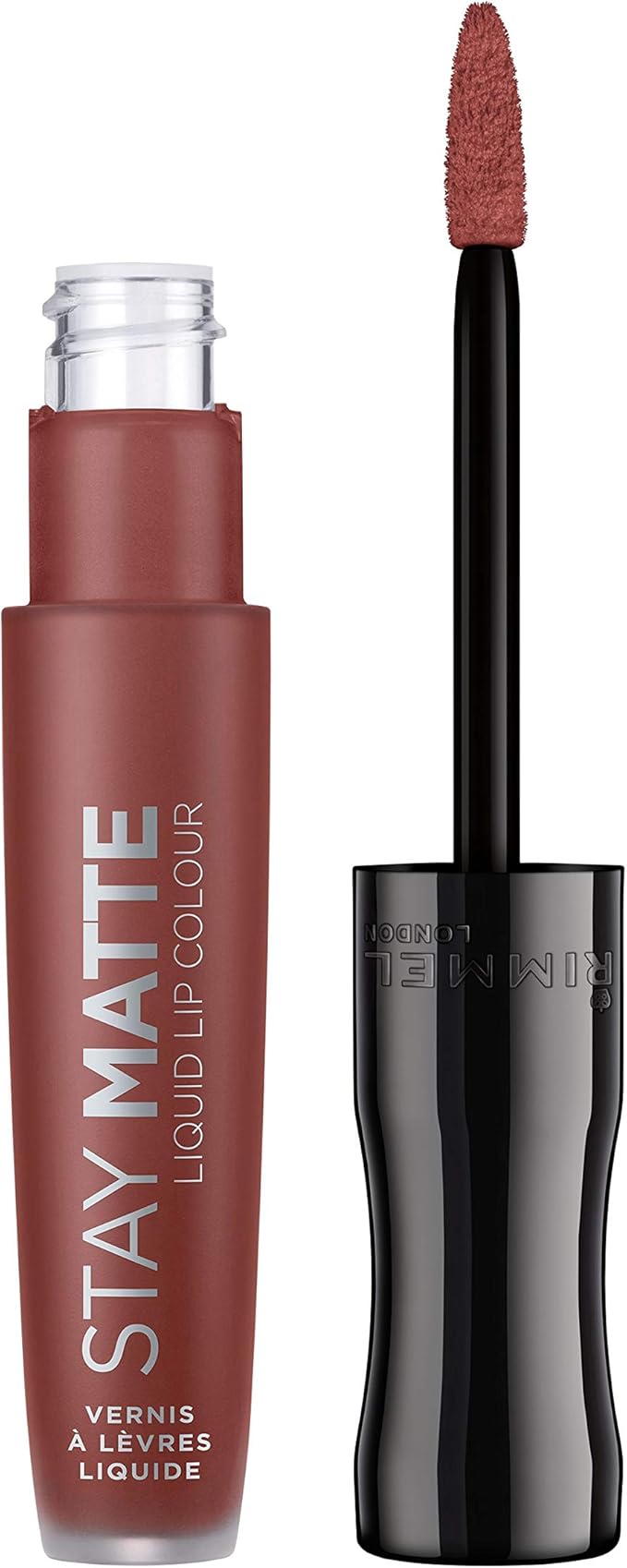 Rimmel London Stay Matte Liquid Lipstick, Troublemaker, Nude Shade 5, 5