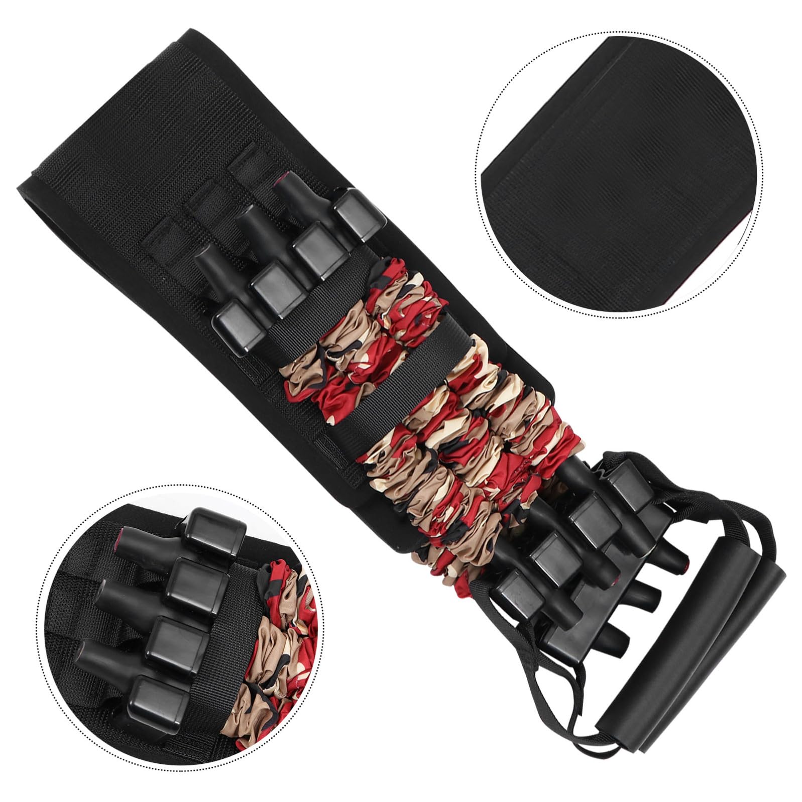 Alipis Fasce Elastiche di Resistenza per Allenamento Manici Ergonomici in Nailon Leggero per Espansione Petto e Sollevamento Panca Fitness Palestra