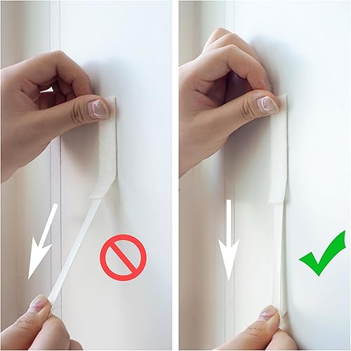 Miniatura 5 de 64 pares (128 tiras) tiras medianas para colgar cuadros, cinta de gancho y bucle, para colgar fotos, sin daños, tiras adhesivas impermeables para