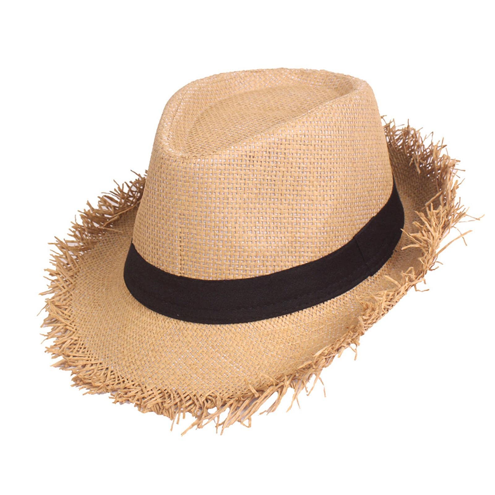 ™ Western Cowboy Sun Hat for Women Men Rodeo Summer Khaki | Hats | Mens Accessories-image-18