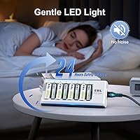 Vista 3 de Baterías recargables de EBL, en tamaños AA, AAA, Ni-MH, con cargador