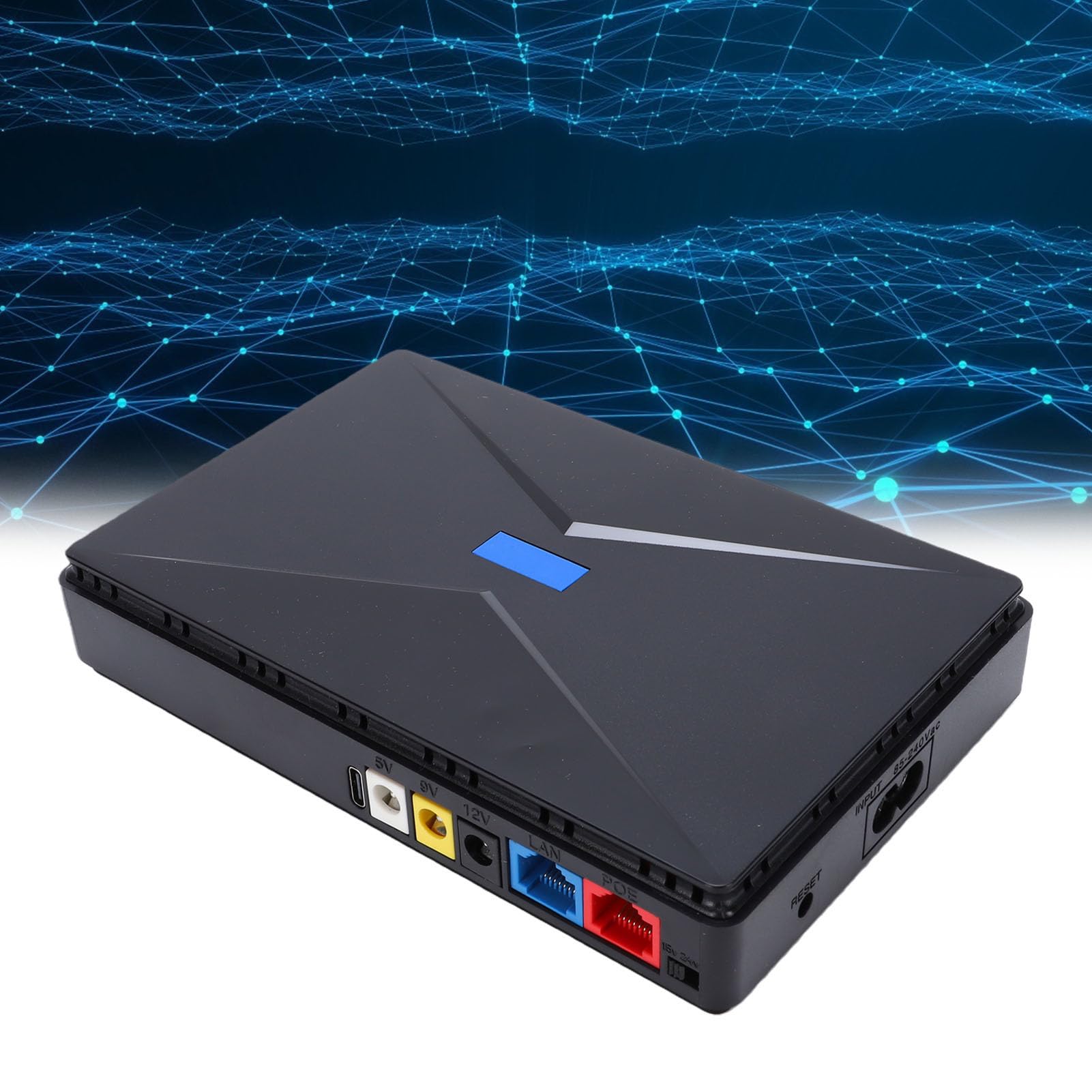 WALFRONT Mini Onduleur de Secours 10400 MAh, Alimentation sans Interruption de Grande capacité pour Routeur et Caméra de sécurité, 18 W (Prise UE)