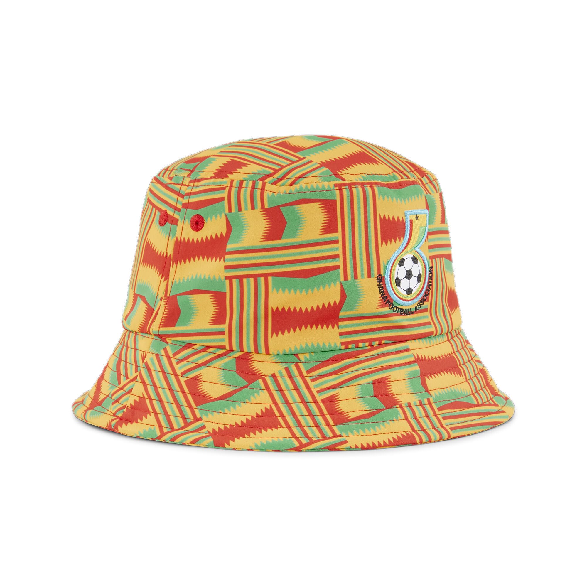 Puma Unisex Pelé Yellow Adults Ghana Football Bucket Hat 024711 01