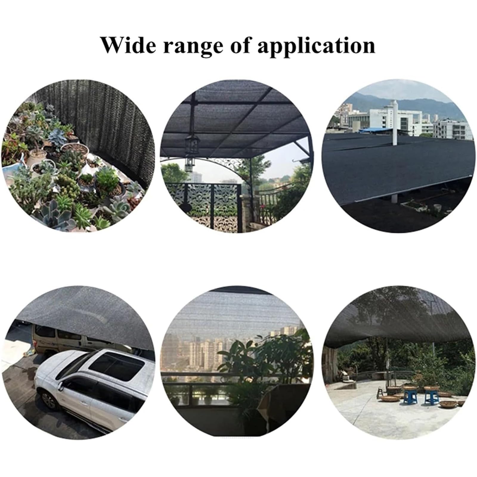 LXBche Shade Netting, Outdoor Shade Net Sunscreen Fabric Shading Rate 90% Privacy Screen Breathable Shade Cloth Shade net Cloth for Outdoor Backyard Garden Plant Barn (Color : A, Size : 2 * 2m)