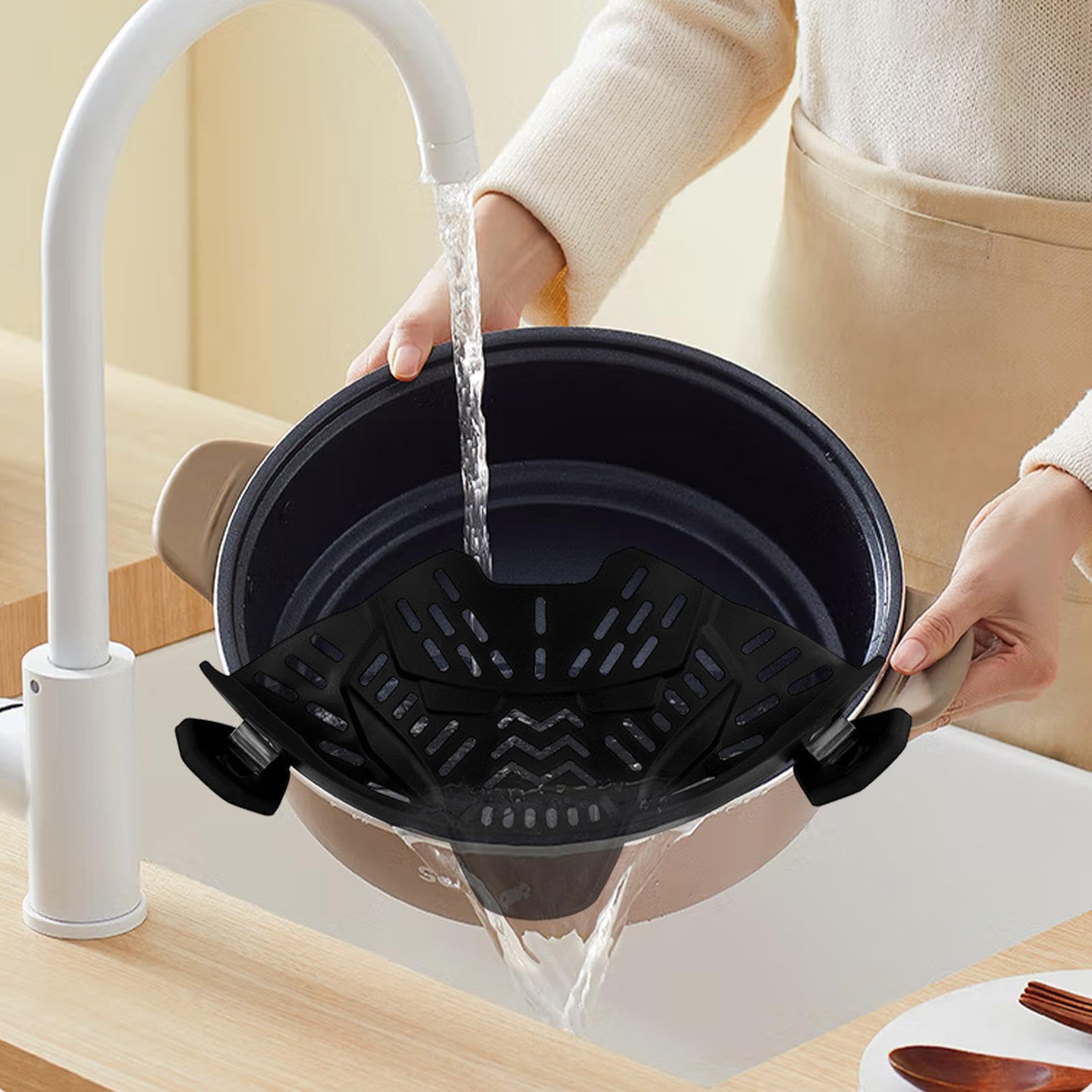 Colino Per Pasta | Colino In Silicone Clip Potable | Elettrodomestici