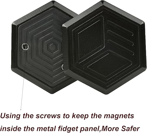 Miniatura 3 de Juguetes para ansiedad de metal deslizante, deslizante, múltiples direcciones, para adultos, imán para adultos, alivio del estrés, TDAH, oficina,