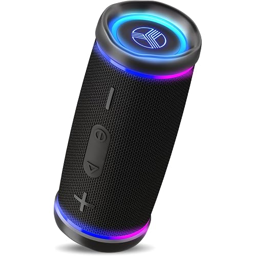 TREBLAB HD77 Waterproof Bluetooth Speaker, 30W Deep Bass, RGB Light, 20H