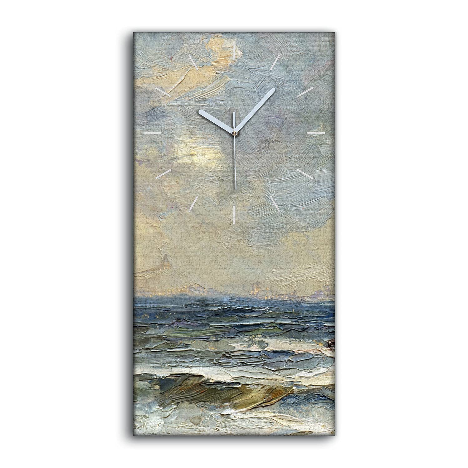 Horloge sur Toile Salon Chambre Déco Murale Sans Tic-Tac 30x60