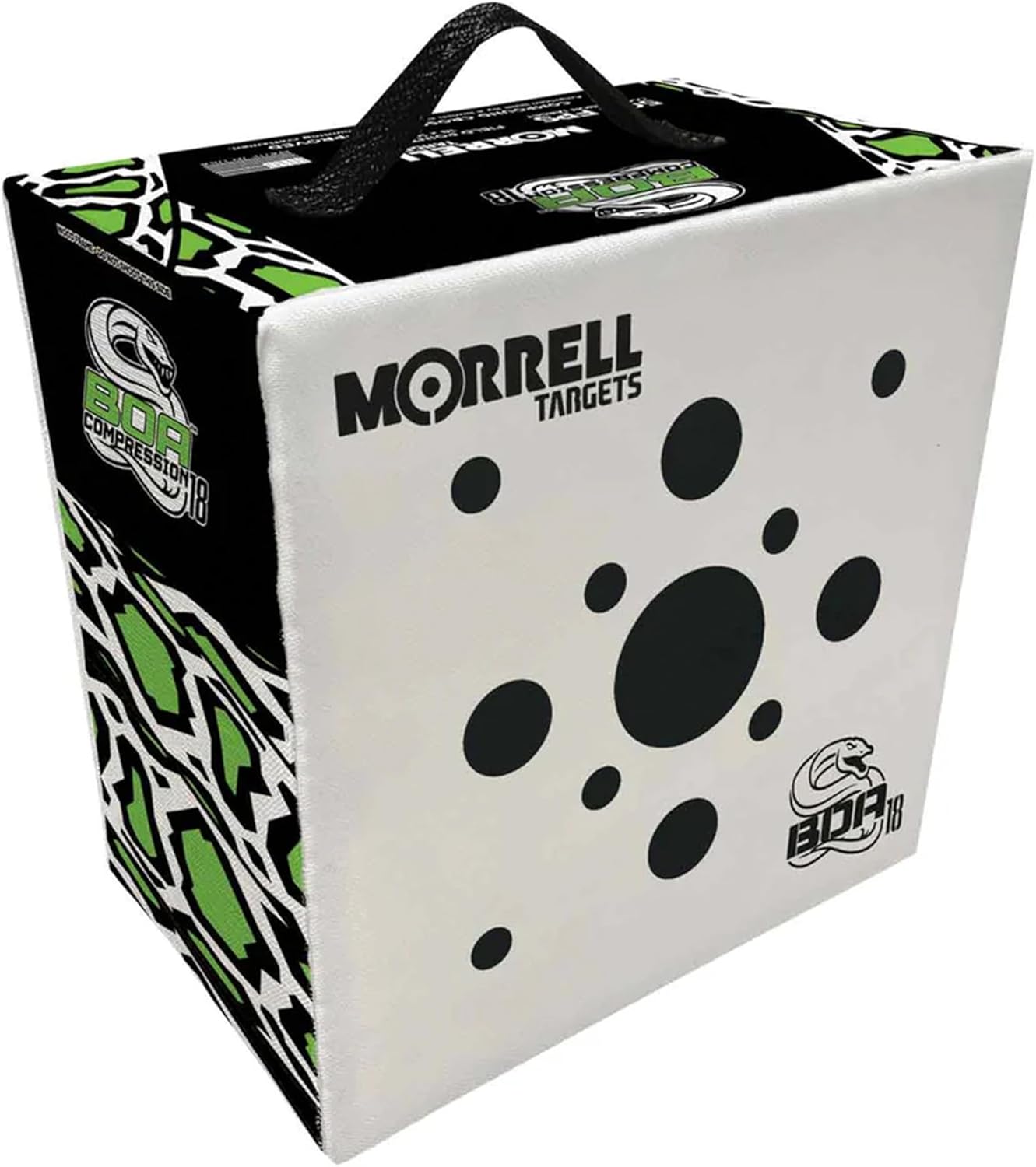 Morrell Targets BOA Compression Archery Target, Weatherproof Foam Block for Compound Bows and Crossbows, Field Points Only, White/Black