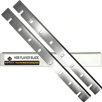 HSS Planer Blades for DW733 12-1/2-Inch DW7332 Heat Treated, Double Sided, Set of 2 Replacement