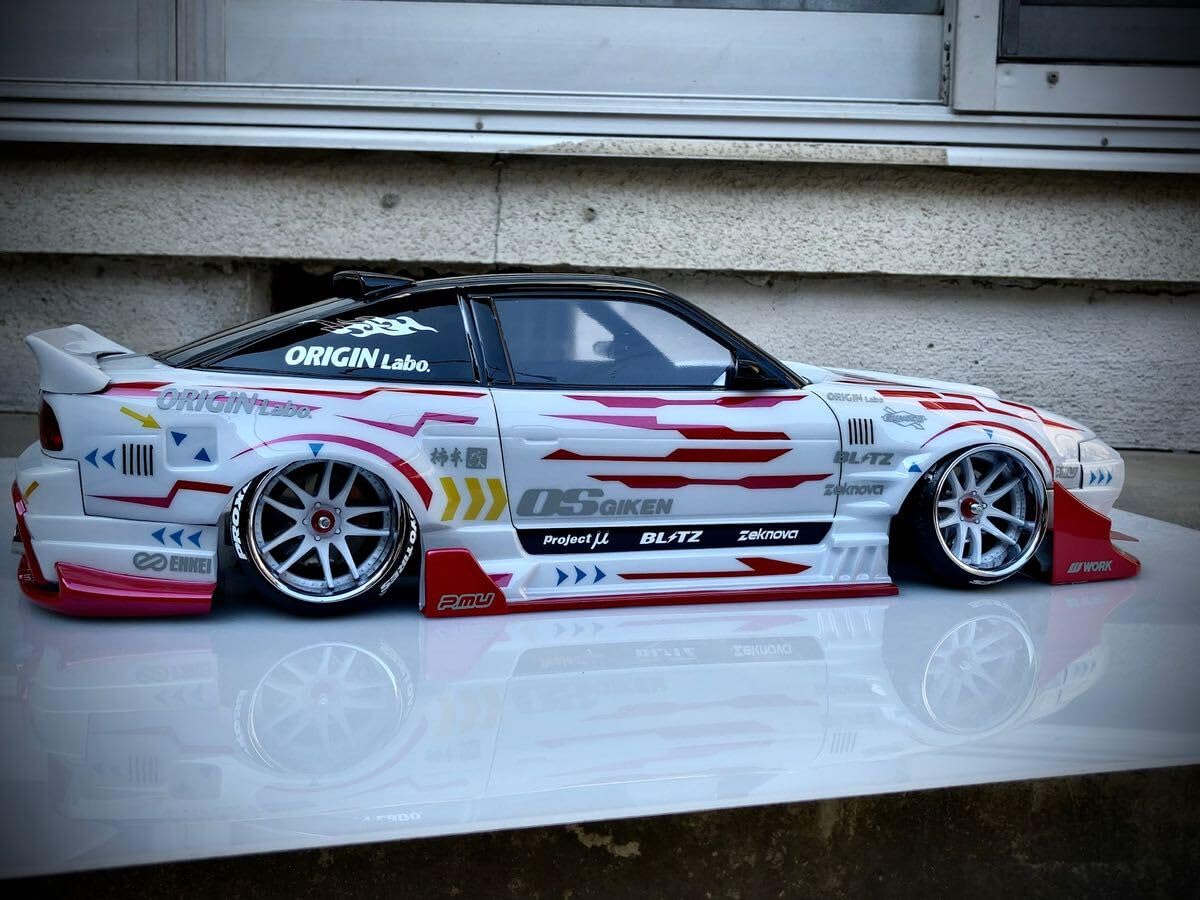 Amazon.co.jp: 1/10 パンドラ製品 180SX 風神ORIGIN Labo.カスタム塗装