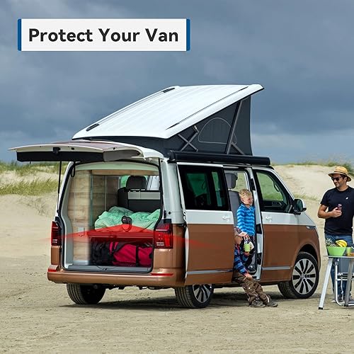 Miniatura 6 de CPVAN Alarma de Sensor de Movimiento de Alto Volumen de 125dB con Control Remoto de 328 pies (Detector PIR de 40 pies, Baterías), Detector de Negro