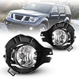 AUTOWIKI Fog Lights for 05-09 Nissan Frontier (w/Painted Bumper)/ 05-12 Nissan Pathfinder (w/Painted Bumper) 2PCS OEM Replacement Fog Lamps