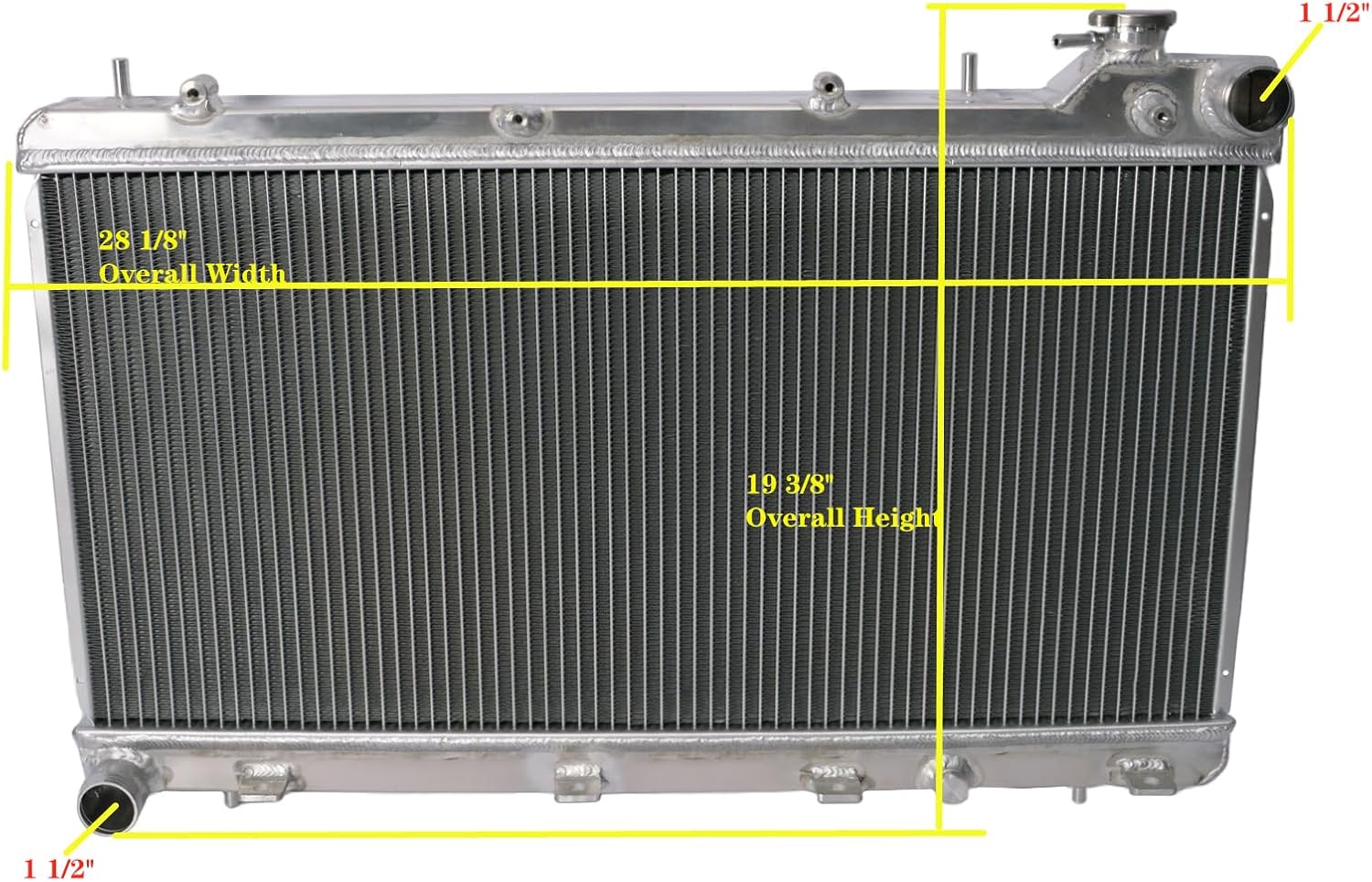 2ROWS Aluminum Radiator For 2004-2008 Forester XT 2.5L