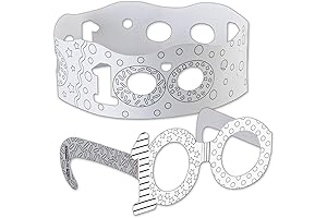 Marvelous 100th Day Superhero Crowns and Glasses for Classroom Fun