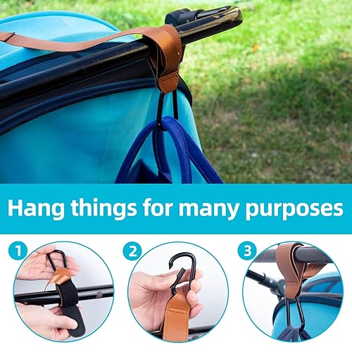 Miniatura 2 de Correa de muñeca de seguridad para cochecito de bebé para colgar accesorio de viaje para niños pequeños, enlaces a cochecitos, mochilas, carritos de