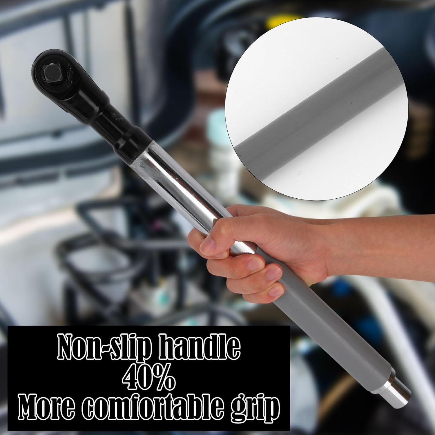 1/2" Offset Extension Wrench Set, Impact Ratchet Extender for Electric Drill with 4 Versatile Drive Adapters & One Drill Adapter for Tight Spaces