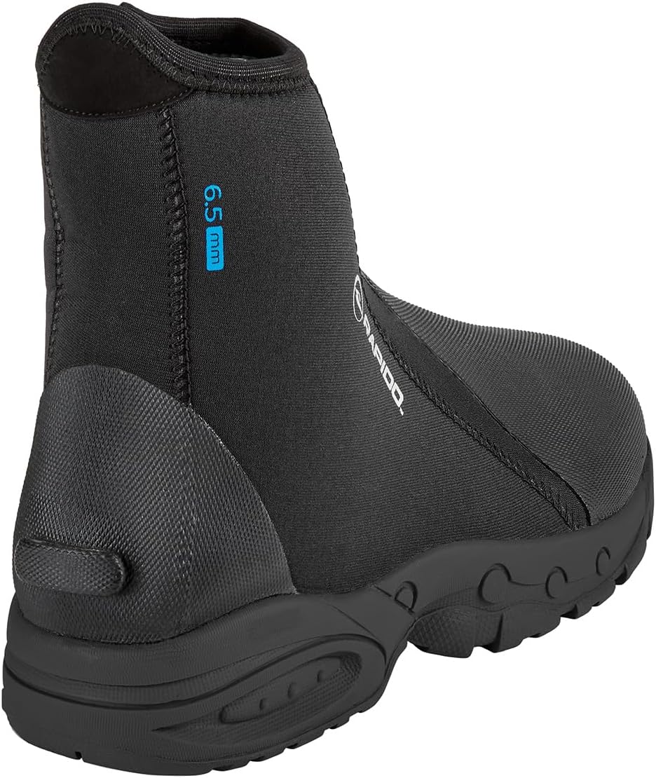 Phantom Aquatics Rapido Boutique Collection Propel 6mm Neoprene Wetsuit Zippered Hard Sole Boot, Scuba Diving Fishing Booties, Anti-Slip Rubber Sole Safety Boots - Image 4