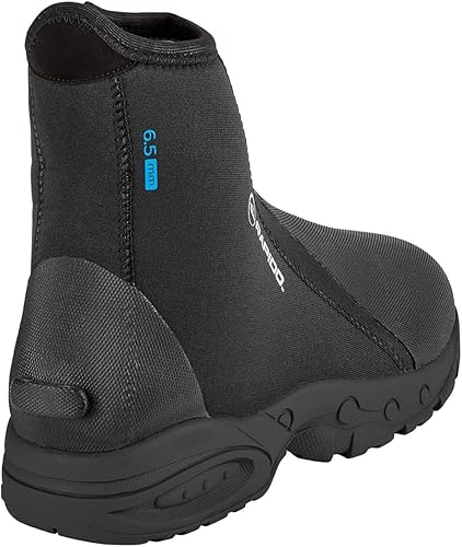 Miniatura 4 de Phantom Aquatics Rapido Boutique Collection Propel - Botas de neopreno de 0.236 in con cremallera y suela dura, botas de pesca para buceo, suela de