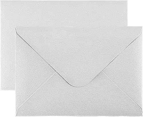 Miniatura 8 de Paquete de 50 sobres de 5 x 7, sobres de invitación A7 con bandera V de 5.25 x 7.25 pulgadas para tarjetas de 5 x 7, ideal para invitaciones, bodas,