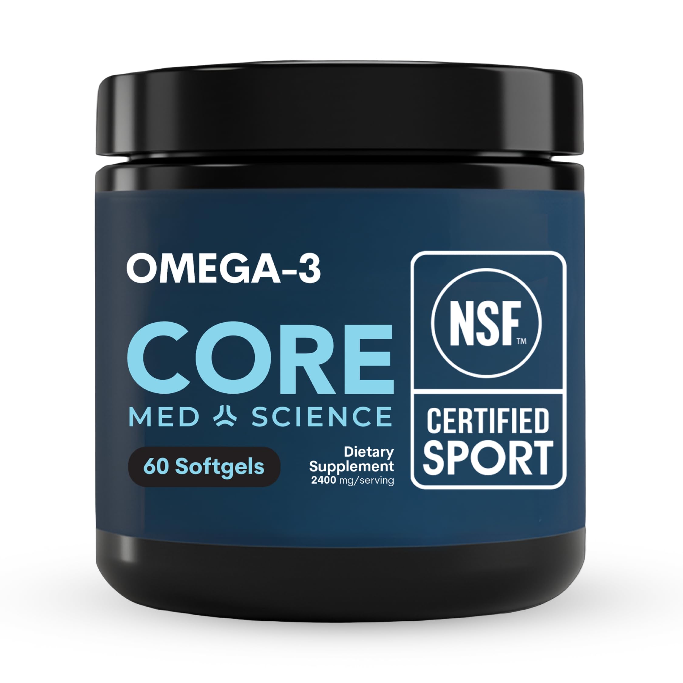 Core Med Science Omega-3 Fish Oil Supplement - NSF Certified for Sport