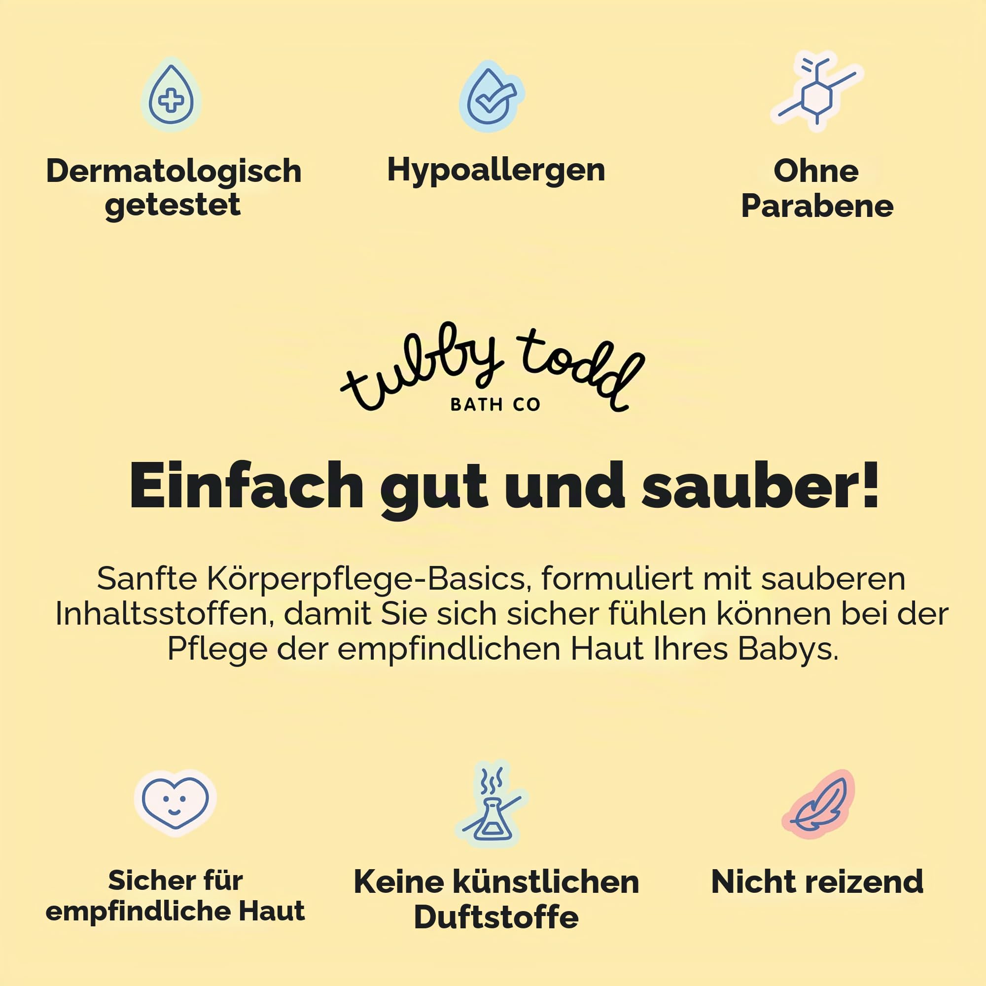 Tubby Todd All Over Salbe für Babys, Mehrzweck-Baby-Ekzem-Creme für empfindliche Haut, trockene Haut, Ausschlag, Irritationen, 2 Packungen – volle Größe, parfümfrei