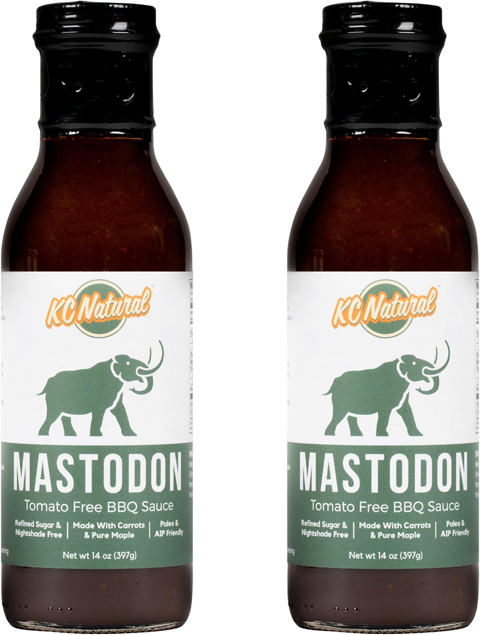 KC NaturalMastodon Paleo AIP BBQ Sauce 14oz, (2 Pack)…