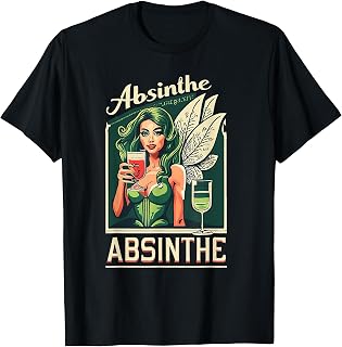 Green Fairy Vintage Tee - Absinthe Enthusiast Gift T-Shirt