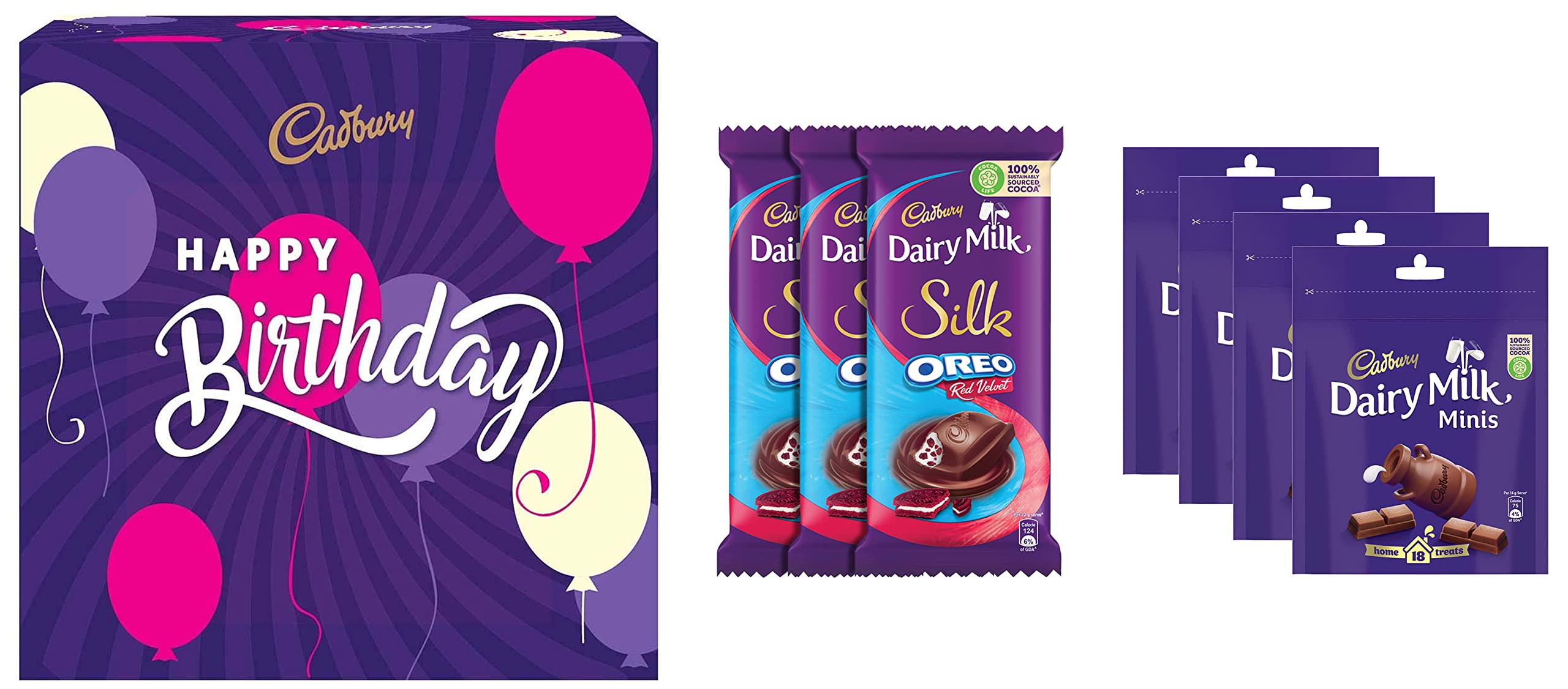 Buy Cadbury Birthday Celebrations Box, 430g & Cadbury Dairy Milk