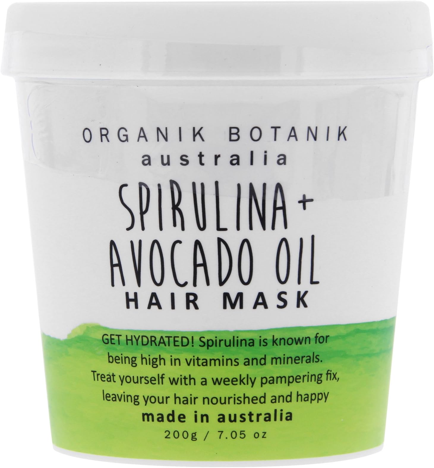 Luxury Super HYDRATING ORGANIK BOTANIK Spirulina and Avocado HAIR Mask - 200 grams …