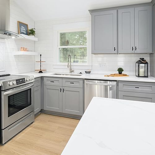 Miniatura 8 de JOY DECOR Paquete de 3 pomos de gabinete, manijas de gabinete negras, pomos de cabina de cocina de 2 pulgadas, pomos de cajón de un solo agujero