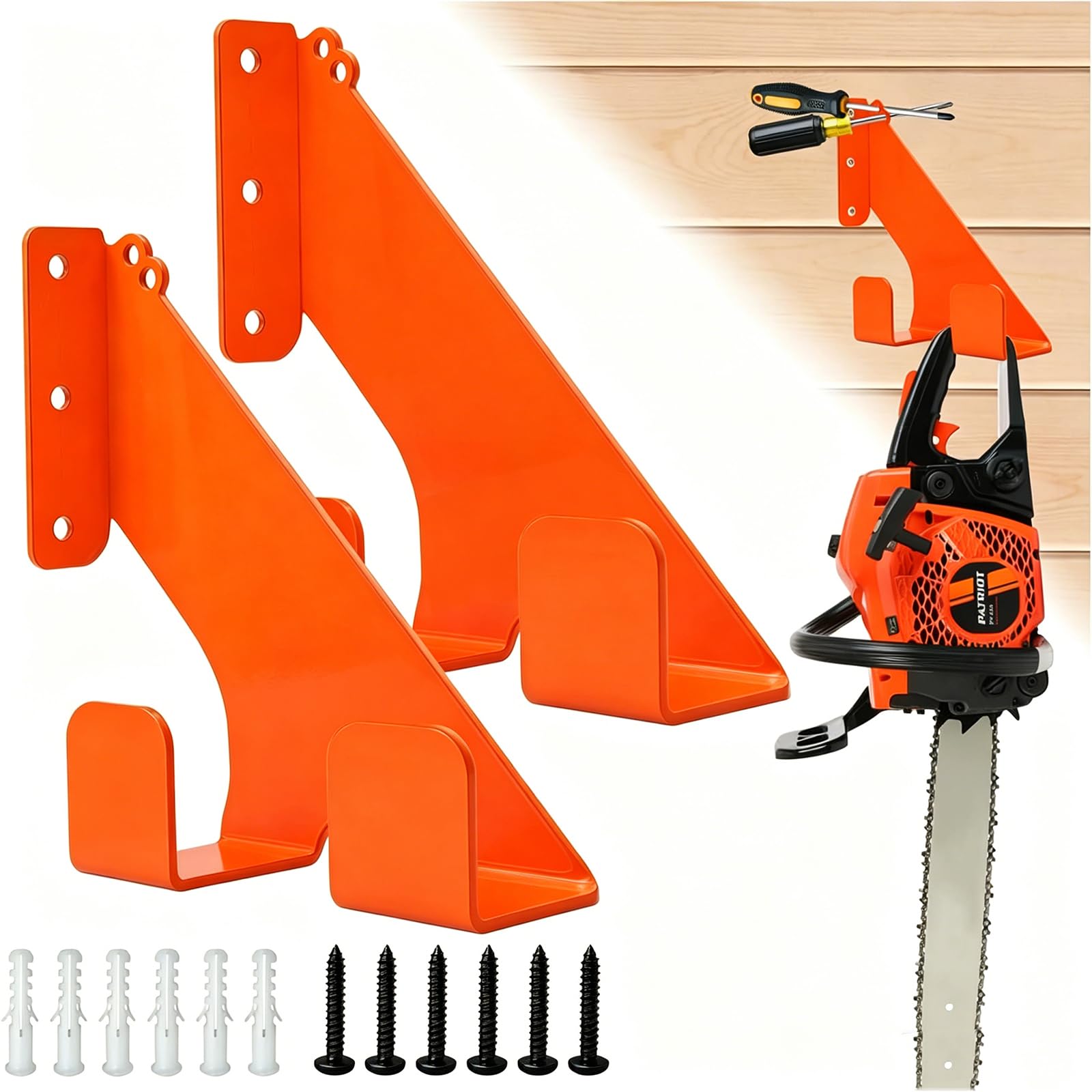 Wandmontiert Motorsägenhalter Metall Gerätehalter für Stihl Echo Kettensägenzubehör