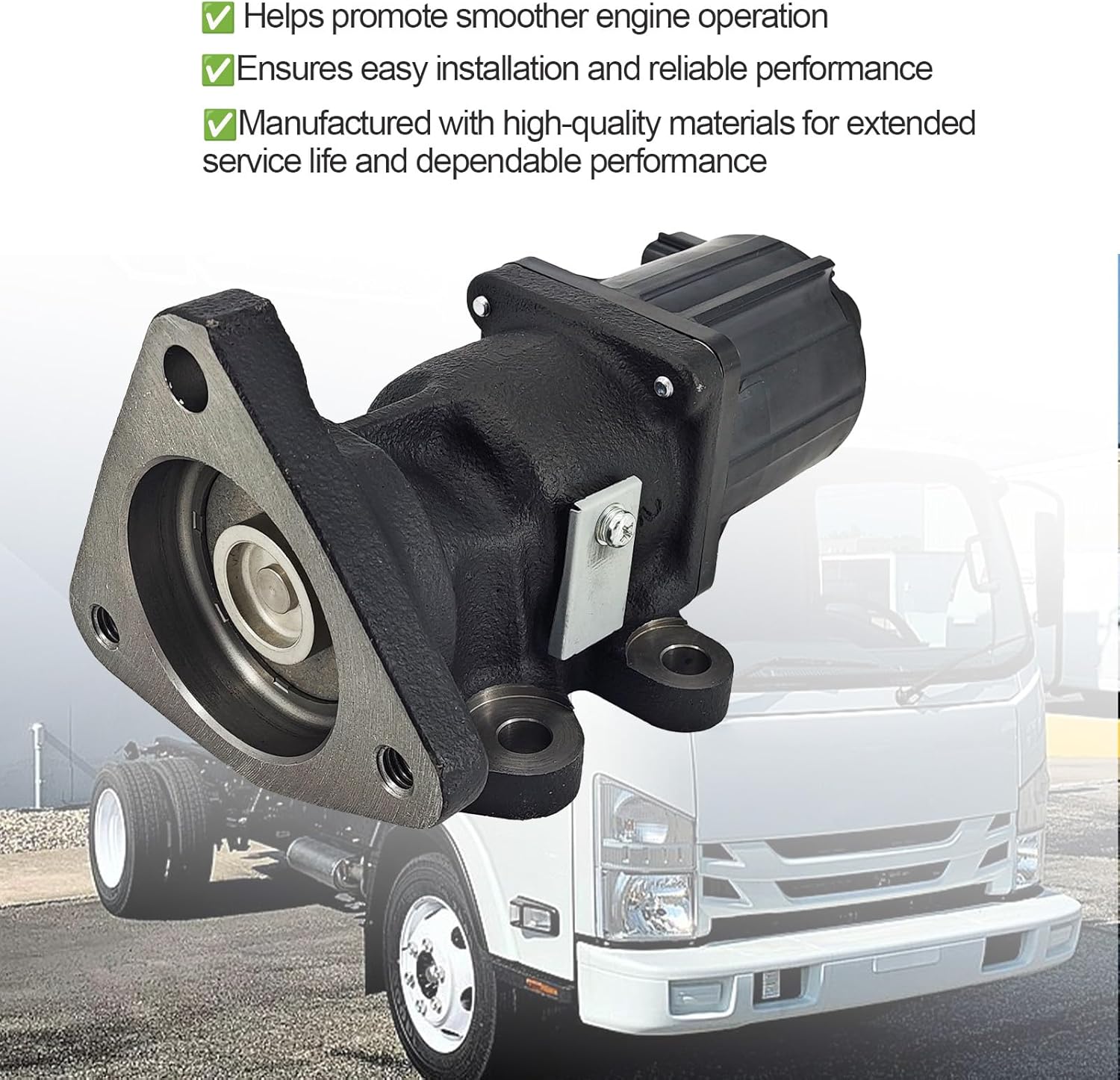 8980352964 8973629333 EGR Valve Compatible with Isuzu 4HK1 4HK1-T Truck NPR NPR-HD NQR NRR, 8973629332