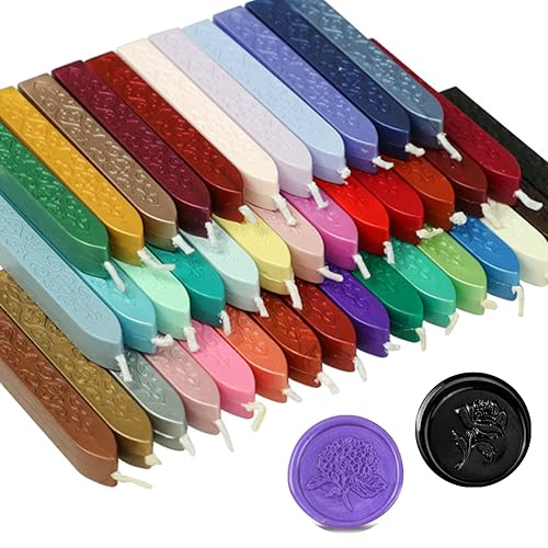 Miniatura 8 de 12 varillas de cera de sellado azul marino con mechas, cera de sellado antigua para sello de cera, invitaciones de boda, envoltura de regalos,