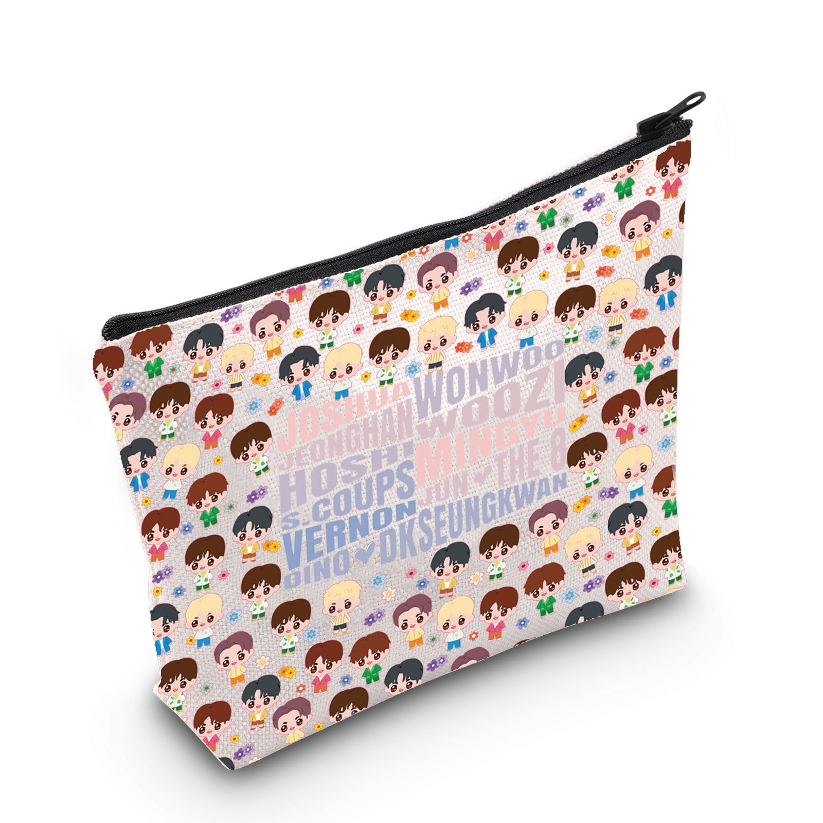 WZMPAKorean Band Makeup Bag Cartoon Lover Gift Korea Album Zipper Travel Bag Band Merchandise (Joshua)