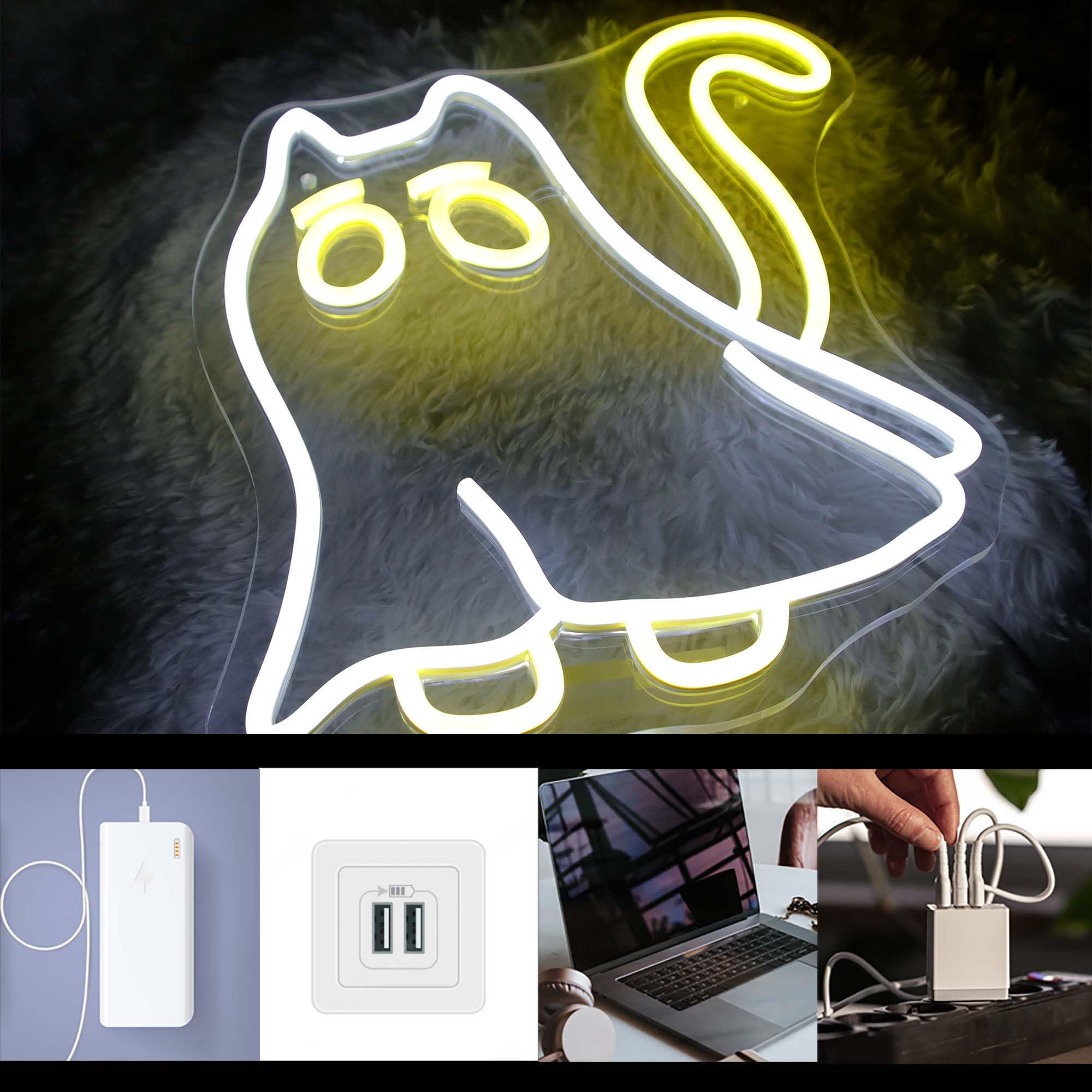 猫が隠れるゴースト（LED） 猫が隠れるゴースト（LED）