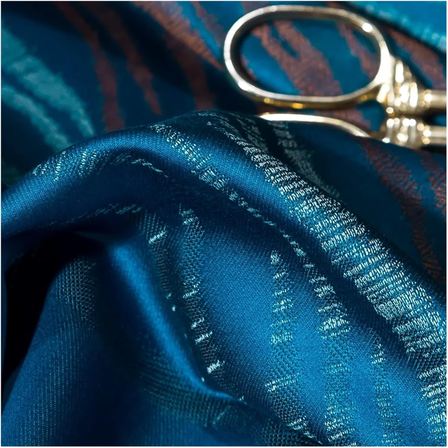 Luxury Gold Yarn Dye Bedlinen Bedding Set 1000TC Egyptian Cotton Duvet Cover Flat Sheet Pillowcases,Bed, Blue, MM-102