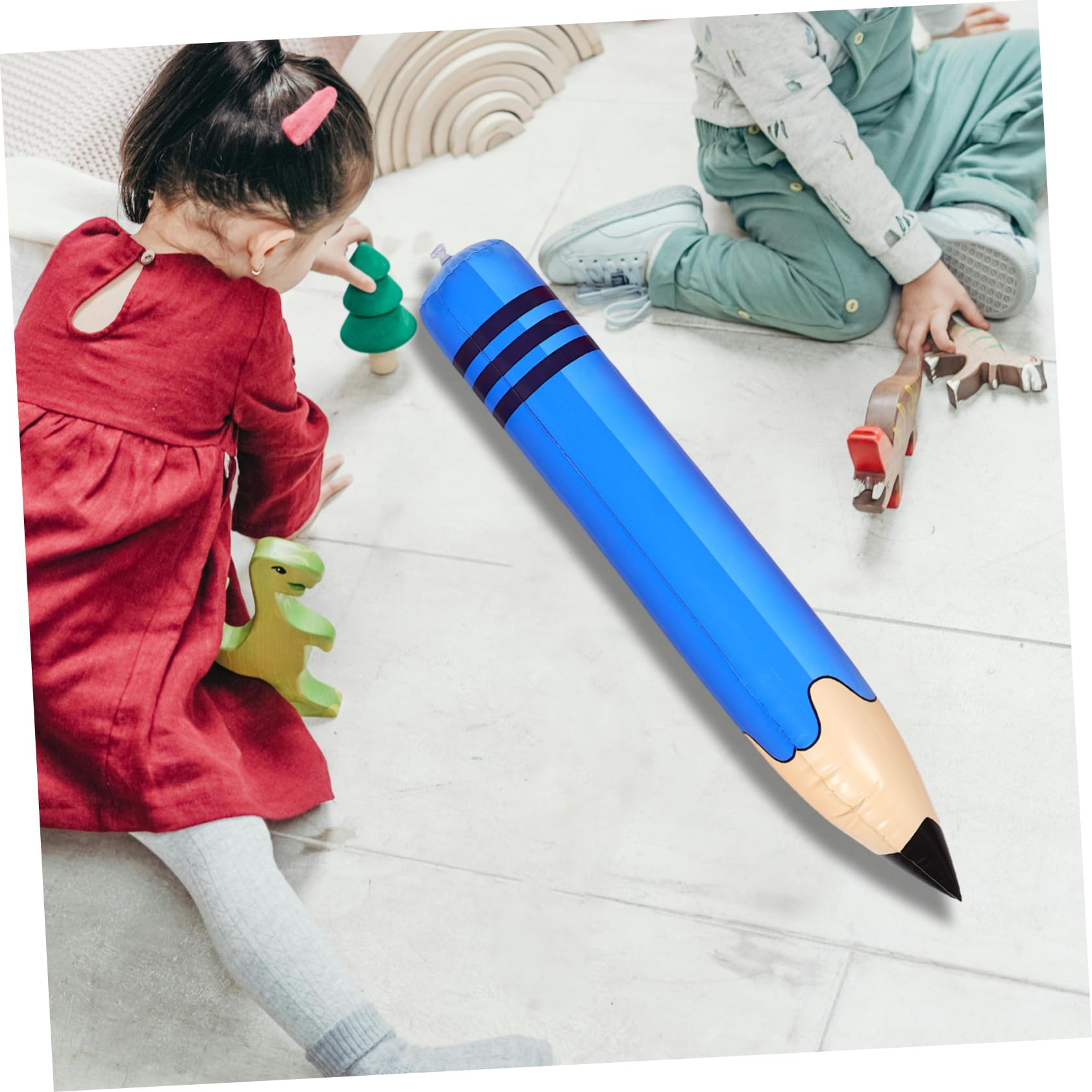 Anneome 5Pièces Lot de Crayons Gonflables Géants Décorations Scolaires Pratiques pour Événements et Salle de Classe Jouets Multi Usage Sécurisés