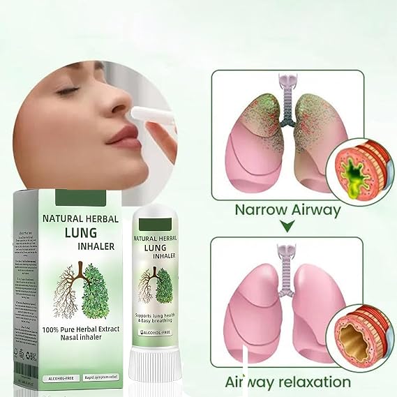 CalmDerm Inhaler, CalmDerm Herbal Inhaler, Herbal Lung Cleansing Inhalers, Natural Herbal Lung D-etox Inhalers for Women and Men (1)
