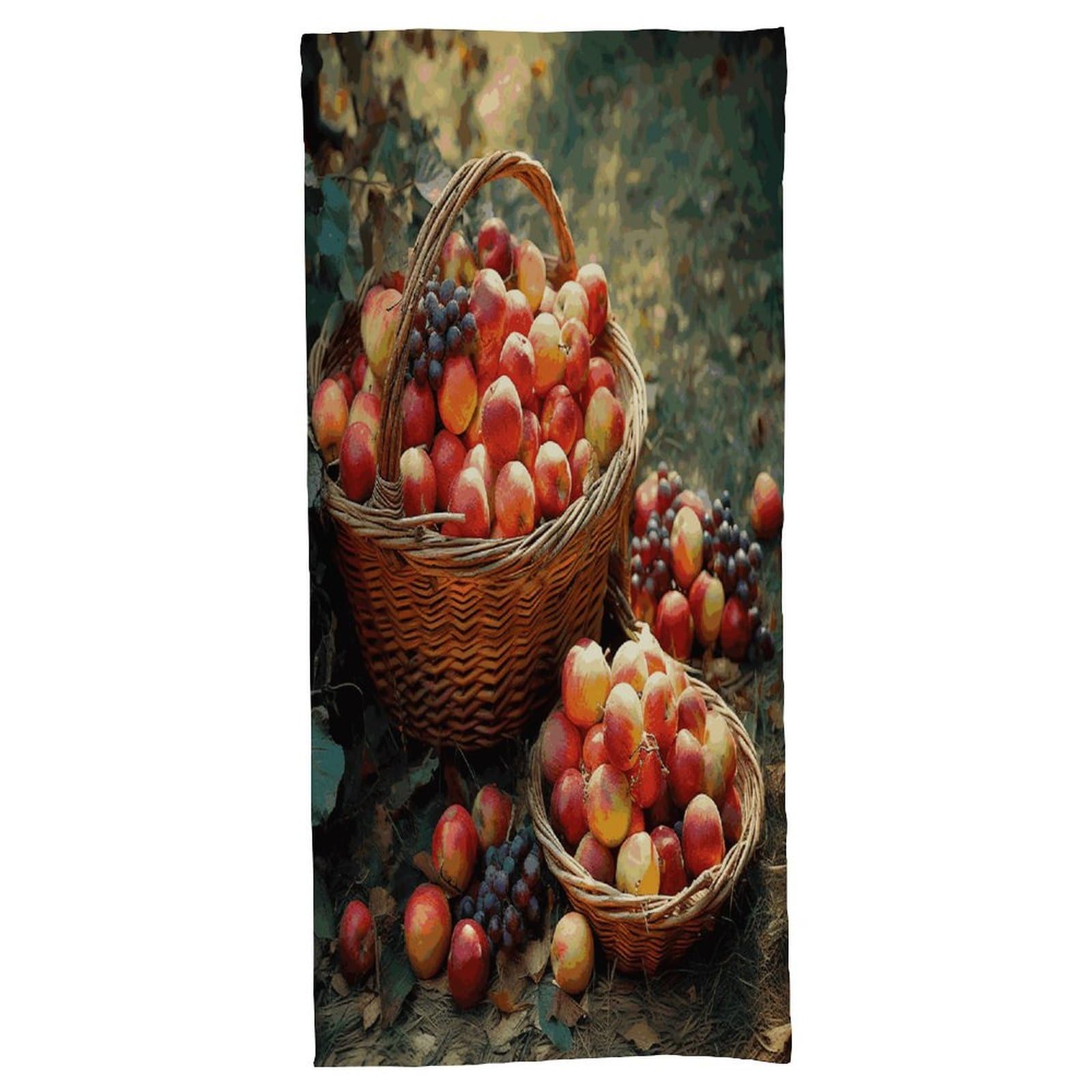 Fekiloot Men's Style Fruit Harvest Bath Towel Highly Absorbent,Beach Towels For Wo,Pool Towel Bathroom Essential For Beach,Gym,Travel, Camp