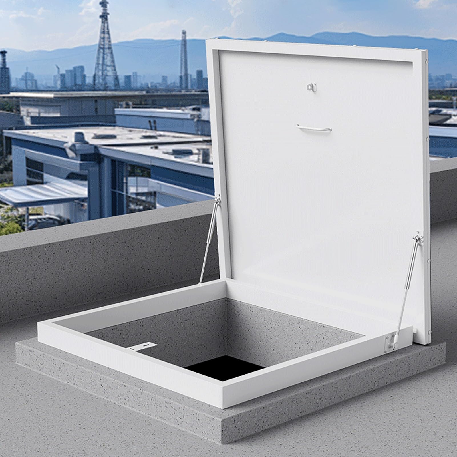 Trappe d'accès de toit en aluminium facile à ouvrir pour trappe de plafond et sortie d'urgence