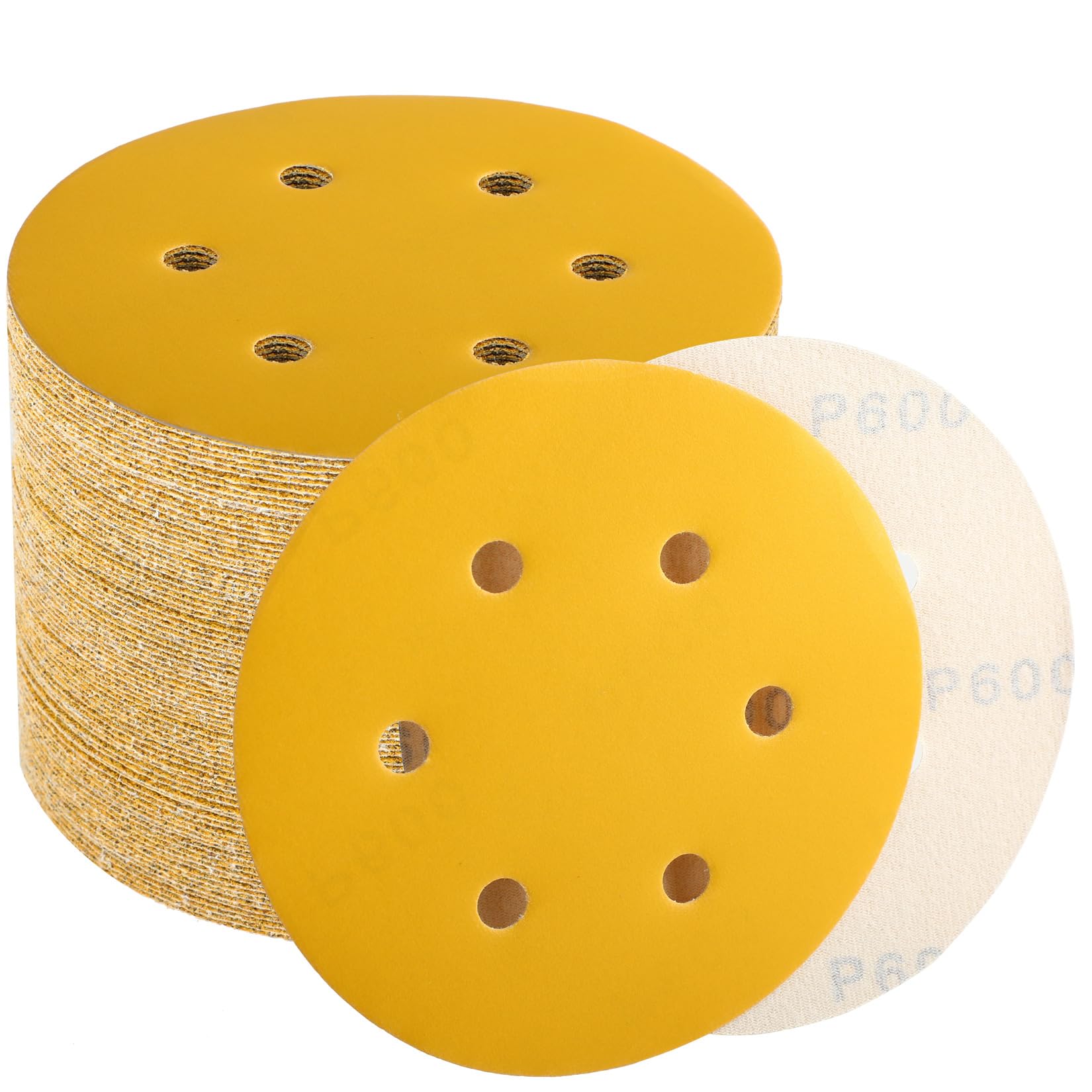 80 Grit Sanding Discs - 100 Pack for Orbital Sanders -15