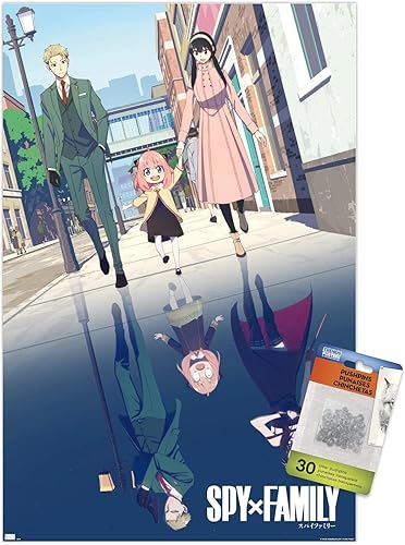 Miniatura 7 de Trends International Spy x Family - Póster de pared de arte familiar con llave, 22.37 x 34.00 pulgadas, paquete de póster y alfiler