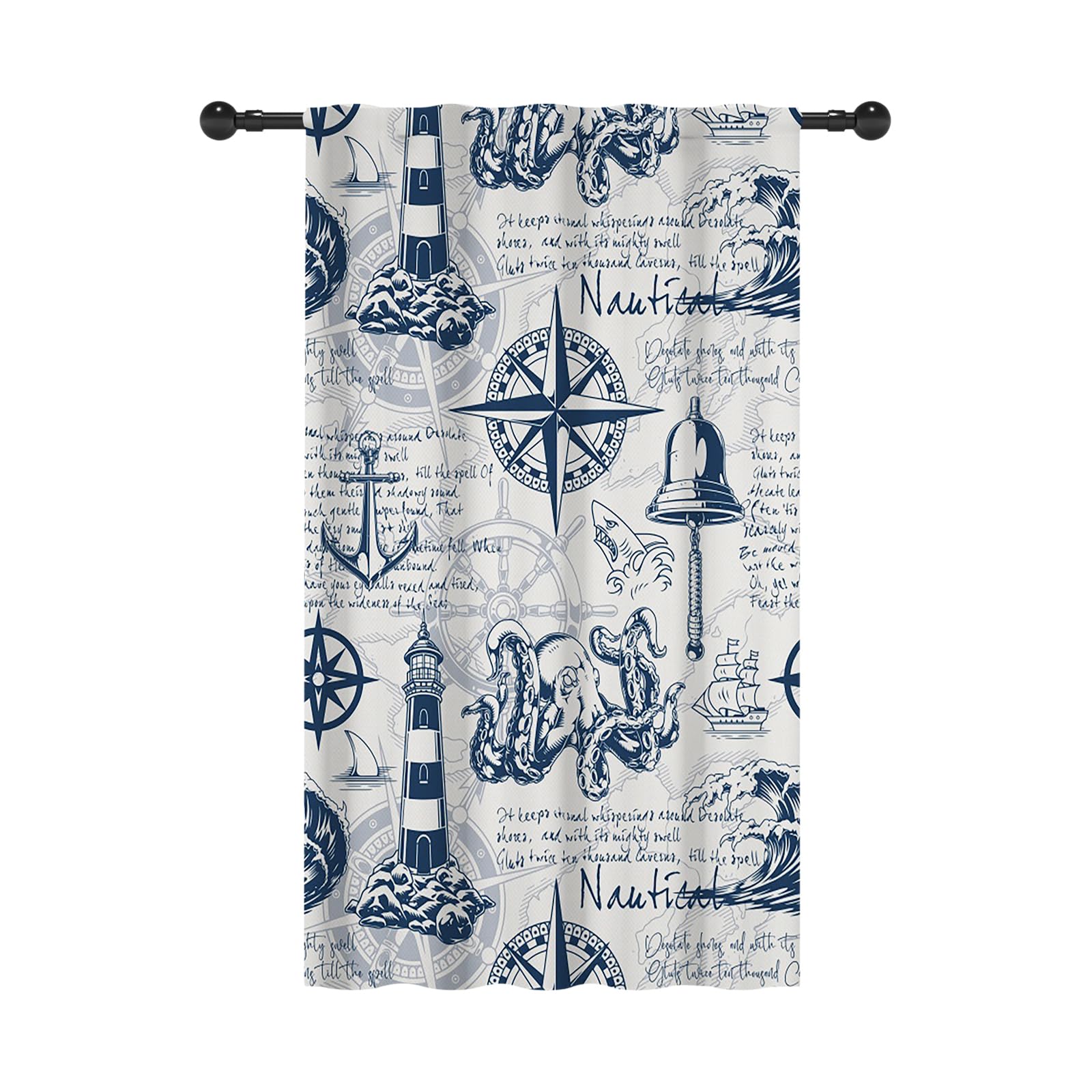 Phare rideaux filtrants fenêtre pour calmer la chambre enfant