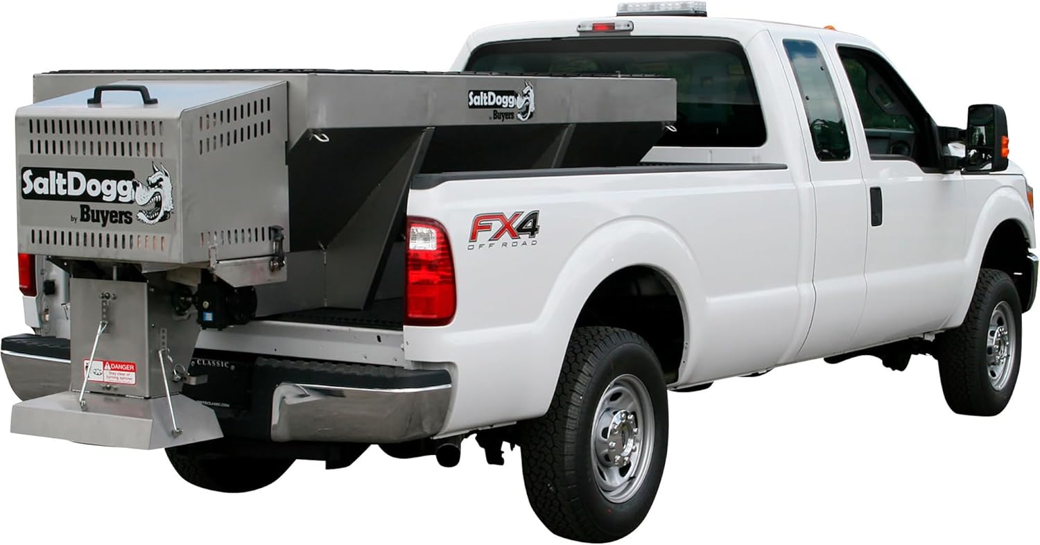 SaltDogg Stainless Steel Hopper Spreader Kit - 96in.L, 2.0 Cu. Yd. Capacity, Ext. Chute, Model Number 1400100SS