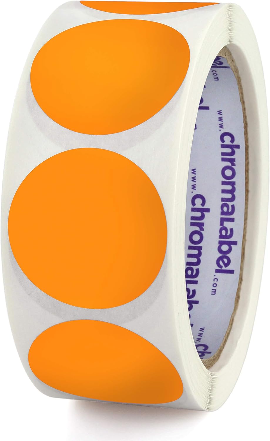 ChromaLabel 1.50 Inch Round Label Removable Color Code Dot