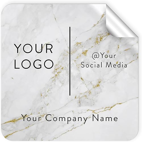 Vista 148 de DayStar Custom Signs & Design, Paquete de 60 calcomanías rectangulares personalizadas de vinilo personalizadas para logotipo de pequeñas empresas